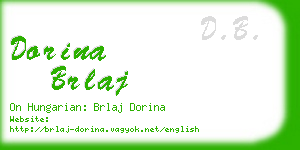 dorina brlaj business card